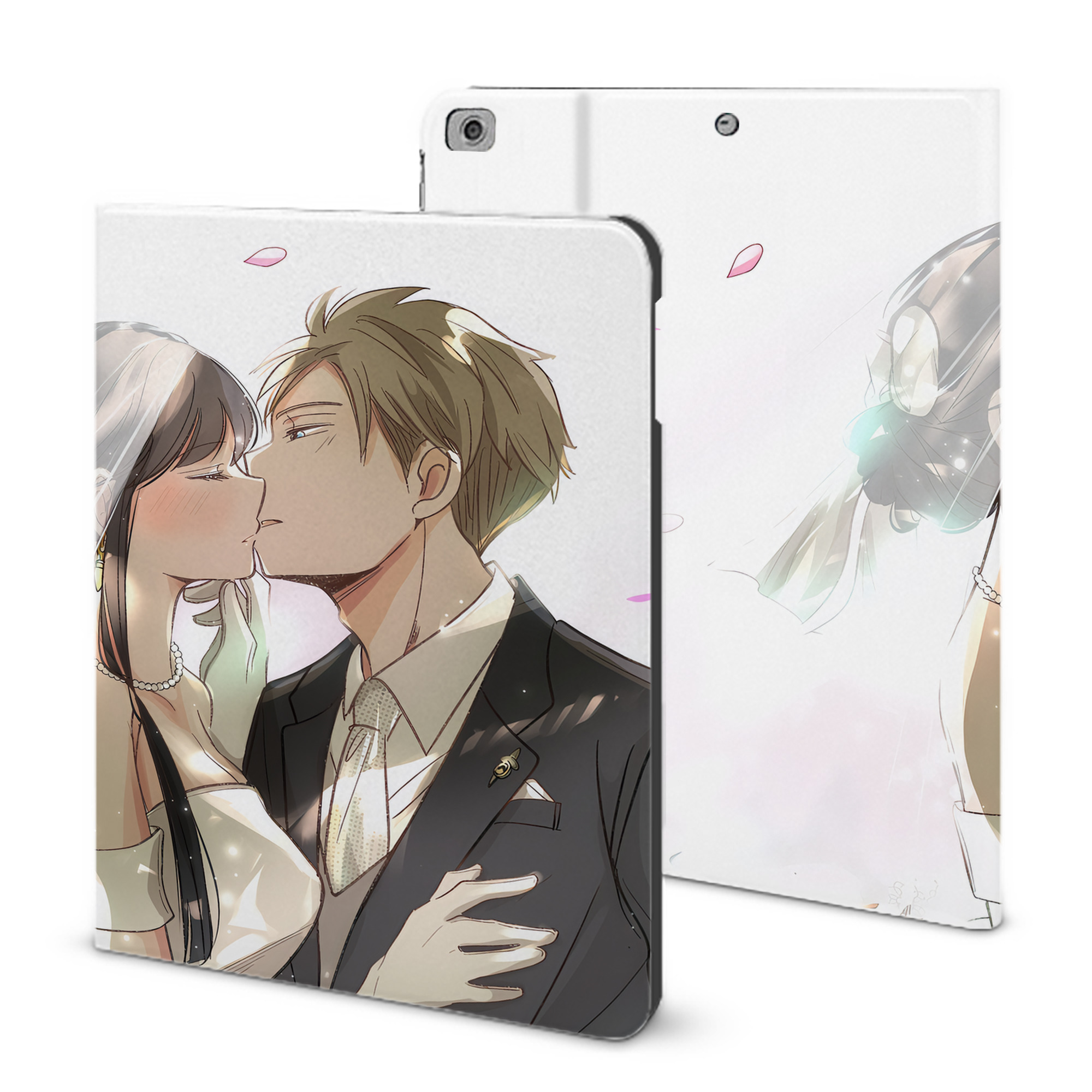 （画像用） SPY×FAMILY间谍家家酒 IPad ケース ブック型 PUレザー TPU 耐衝撃 軽量 薄型 ペン収納なし 全面保護 IPad 各モデル対応